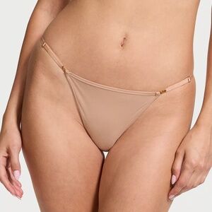 Victoria's Secret Love Cloud Smooth Adjustable String Bikini Panty Praline S NEW